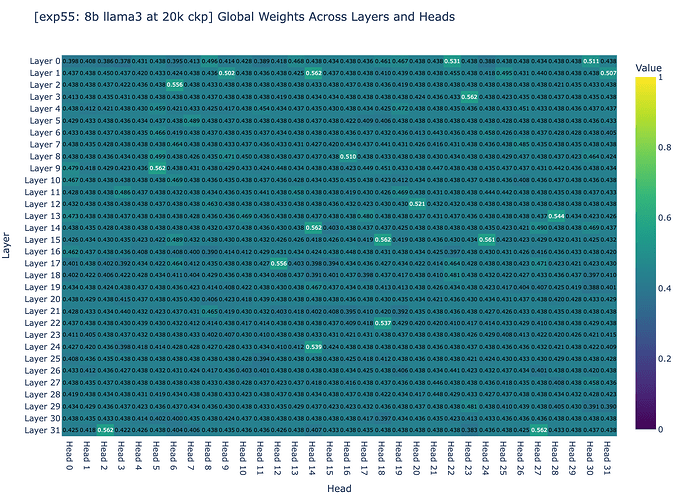 Figure 3a: global weight’s heatmap