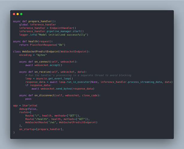 Webservice code