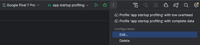 △ 自定义运行配置